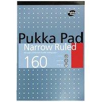 Pukka A4 Metallic Refill Narrow Feint & Ruled 160 Pages 80GSM Premium Quality Writing Paper - Single in White