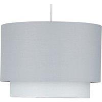First Choice Lighting Grey Ombre 2 Tier Ceiling Light Shade