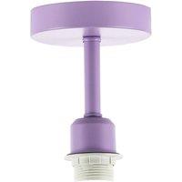 Happy Homewares Traditional Lavender Lilac Ceiling Light Fitting to Hold Lamp Shades
