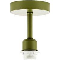 Happy Homewares Traditional Olive Green Ceiling Light Fitting to Hold Lamp Shades