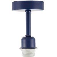 Happy Homewares Traditional Midnight Blue Ceiling Light Fitting to Hold Lamp Shades