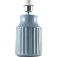 Happy Homewares Elegant Ceramic Table Lamp Base with Soft Duck Egg Blue Glazed Finish