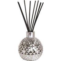 Aroma Accessories Luxury Silver Glass Reed Diffuser Vessell + 50 Black Reeds