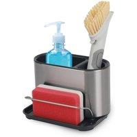 Top 3 Kitchen Sink Caddy Organiser Sponge Brush Holder Stainless Steel in Silver