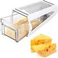 SPETLEK 2-in-1 Cheese Grater with Container, Stainless Steel