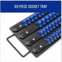 SPETLEK 80Pcs Socket Storage Rail Rack Holder in Blue | Size: Large