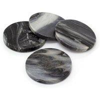 SPETLEK Set Of 4 Black Marble Coasters | Size: 0.6m2