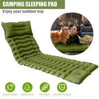 EONLION Inflatable Mat Camping Sleeping Self in Green | Size: Single