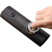 FLAVORA 2 Pack Electric Salt Pepper Grinder LED A in Black | Size: 100 cm x 100 cm