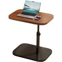 Kelvenix Adjustable C-Shaped Sofa Side End Table in Brown | Size: 0.6m2