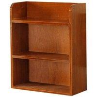 Kelvenix 3 Tier Small Wooden Wall Shelves Hanging in Brown | Size: 0.6m2