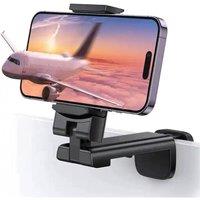 Ventryn 360 Rotating Airplane Phone Mount Desk Holder Clamp in Black