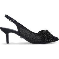 Carvela Women's 'Chiara Bow Sling' Fabric Heels in Black | Size: 3