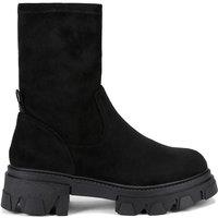 Carvela Women's 'Explorer Sock' Fabric Boots in Black | Size: 5