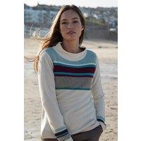 Nomads Clothing Women's Womens Long Sleeve Cotton Jumper in Ivory | Size: XL