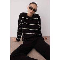 WOVCOR Women's 2-Piece Loose Fit Basic Ribbed Knit Top & Pants Set | Size: Small