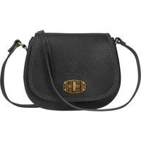 Woodland Leathers Women's Women's Italian Leather Crossbody Bag in Black