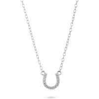 Gold Trip Women's Horseshoe Necklace in Silver