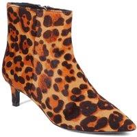 Jones Bootmaker Women's Kezia Stiletto-Heeled Ankle Boots in Tan | Size: 5
