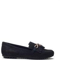 Moda In Pelle Women's 'Essana' Suede Brogues & Loafers in Navy | Size: 4