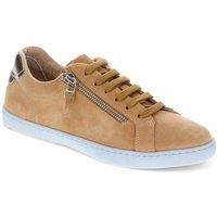 Jones Bootmaker Women's Bambi Leather Trainers in Tan | Size: 6