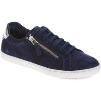 Jones Bootmaker Women's Bambi Leather Trainers in Navy | Size: 4