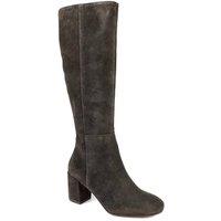 Jones Bootmaker Women's Neptune Large Calf Fit Long Leather Boots in Brown | Size: 5