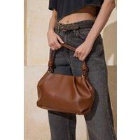 WOVCOR Women's Mini Shoulder Bag with Magnetic Closure in Brown