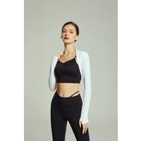 Anniou Women's Cropped UV Sports Bolero in White | Size: Medium