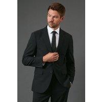 Burton Men's Charcoal Tailored Fit Essential Suit Jacket | Size: 40S