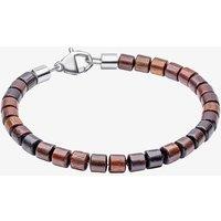 Fred Bennett Men's Natural Wood Bead Bracelet B5460 in Brown | Size: 22 cm
