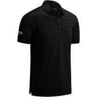 Callaway Men's Swing Tech Solid Colour Polo Shirt in Black | Size: XS