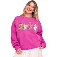 Moomin Men's Vintage Washed 80th Sweatshirt in Fuchsia | Size: XL