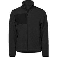 TEE JAYS Men's Mountain Fleece Jacket in Black | Size: 2XL