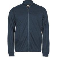 TEE JAYS Men's Full Zip Athletic Jacket in Blue | Size: Medium