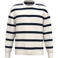 Native Spirit Men's Striped Sweatshirt in Ivory | Size: XS
