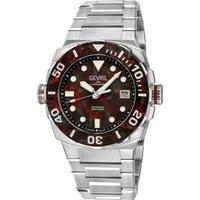 Gevril Men's Fortuna Swiss Made Automatic Sellita SW200 Carbon Bezel 316L SS Watch in Silver