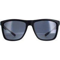 BMW Men's Square Matte Black Smoke Polarized BS0015