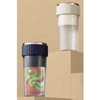 Living and Home 300ml Portable Personal Blender with 6-Leaf 304 Stainless Steel Blade Fruits Juicer in Blue