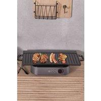 Living and Home Non-Stick Reversible Griddle Pan 2 Sides BBQ Cast Iron Grill Frying Cookware 50CM in Black