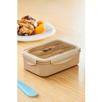 Living and Home 1400ML 2-Layer Lunch Bento Box with Spoon and Fork in Beige