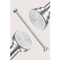 Living and Home Stainless Steel Telescopic Curtain Rod in Silver | Size: 90 cm
