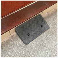 Living and Home Rubber Kerb Ramp for Home & Industrial Use, 45 x 25 x 9cm in Black | Size: 45 x 25 x 9 cm