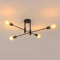 Pheashine Black 71cm 4-Light Magic Bean Ceiling Lamp E27 Industrial Retro