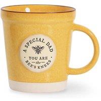 History & Heraldry Pre-personalised Plant Pot Mug - Special Dad - Over 100 Titles in Yellow