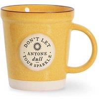 History & Heraldry Pre-personalised Plant Pot Mug - Don't Let - Over 100 Titles in Yellow