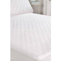 BHS Hotel Collection Anti Allergy Mattress Protector in White | Size: Double