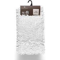 GAVENO CAVAILIA Miami Chenille Loop Bath Mat in White