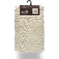 GAVENO CAVAILIA Miami Chenille Loop Bath Mat in Cream