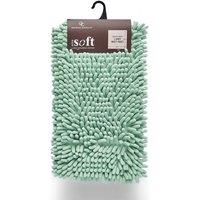 GAVENO CAVAILIA Miami Chenille Loop Bath Mat in Duck Egg Blue